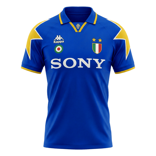 Retrô Juventus Fora Camisa 1995/96 Azul camisola de futebol 2025/26