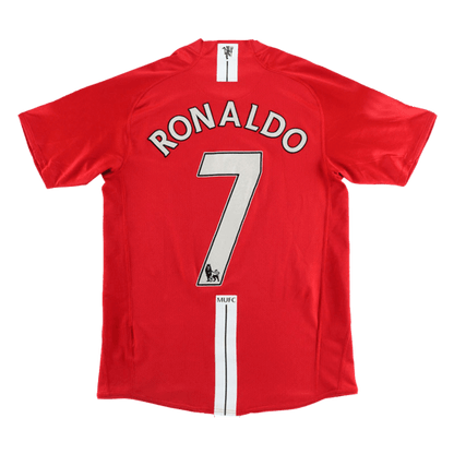 Camisola personalizada Manchester United Home Soccer Jersey RONALDO #7 2007/08 2025/26