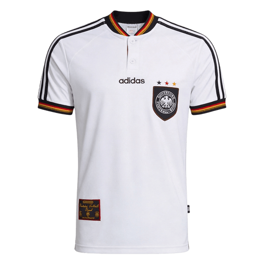 Retrô Alemanha Casa Camisa 1996 Branco