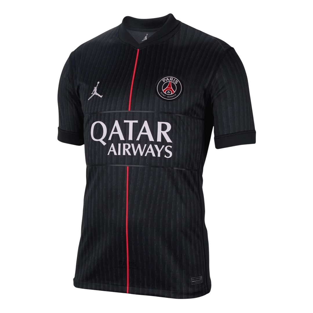 PSG Quarta Camisa 2025/26 Preto camisola de futebol