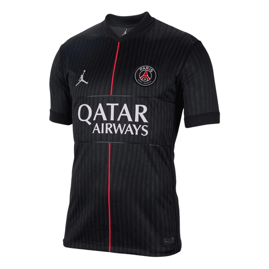 PSG Quarta Camisa 2025/26 Preto camisola de futebol