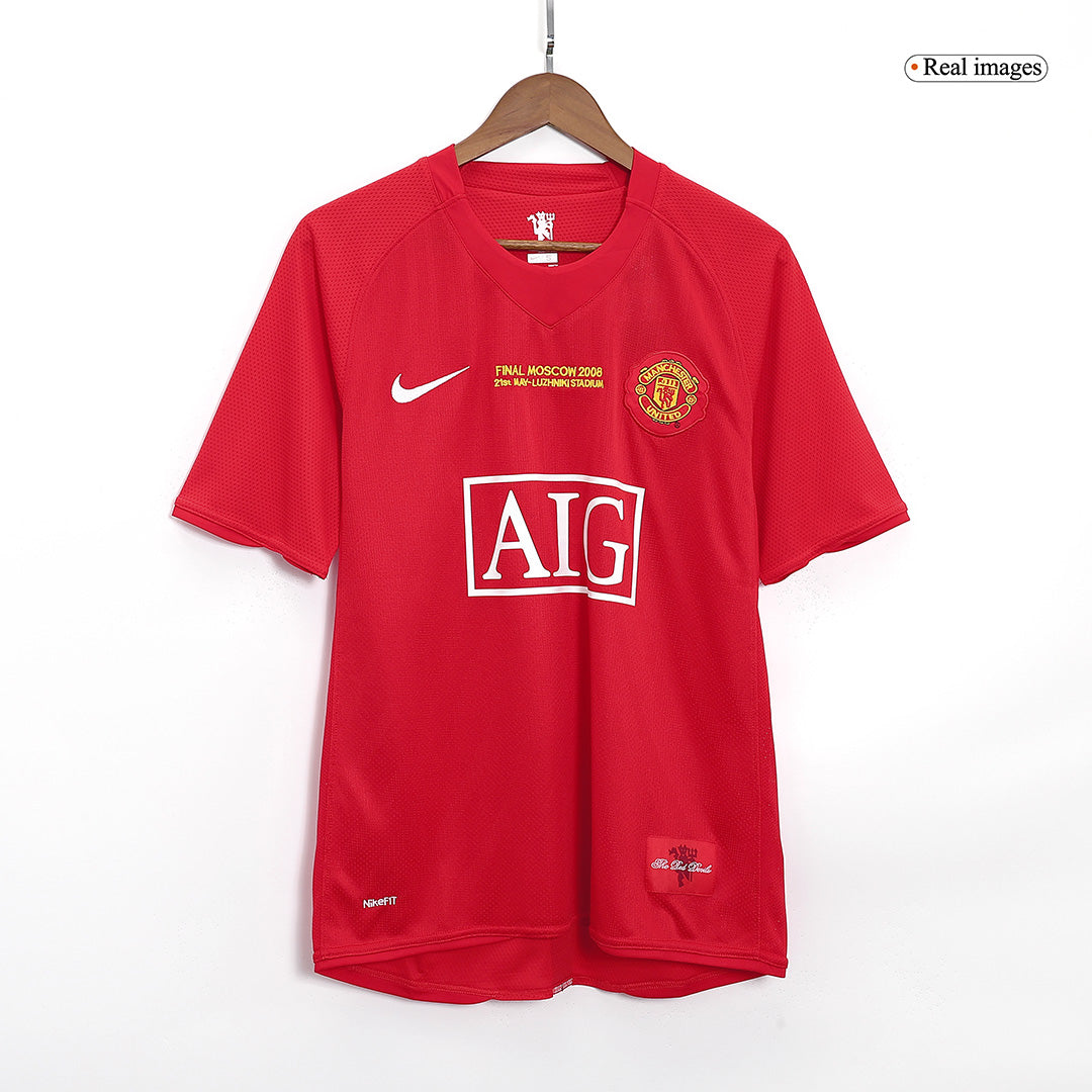 ROONEY #10 Manchester United Retro Casa Camisola 2007/08 - Final da UCL