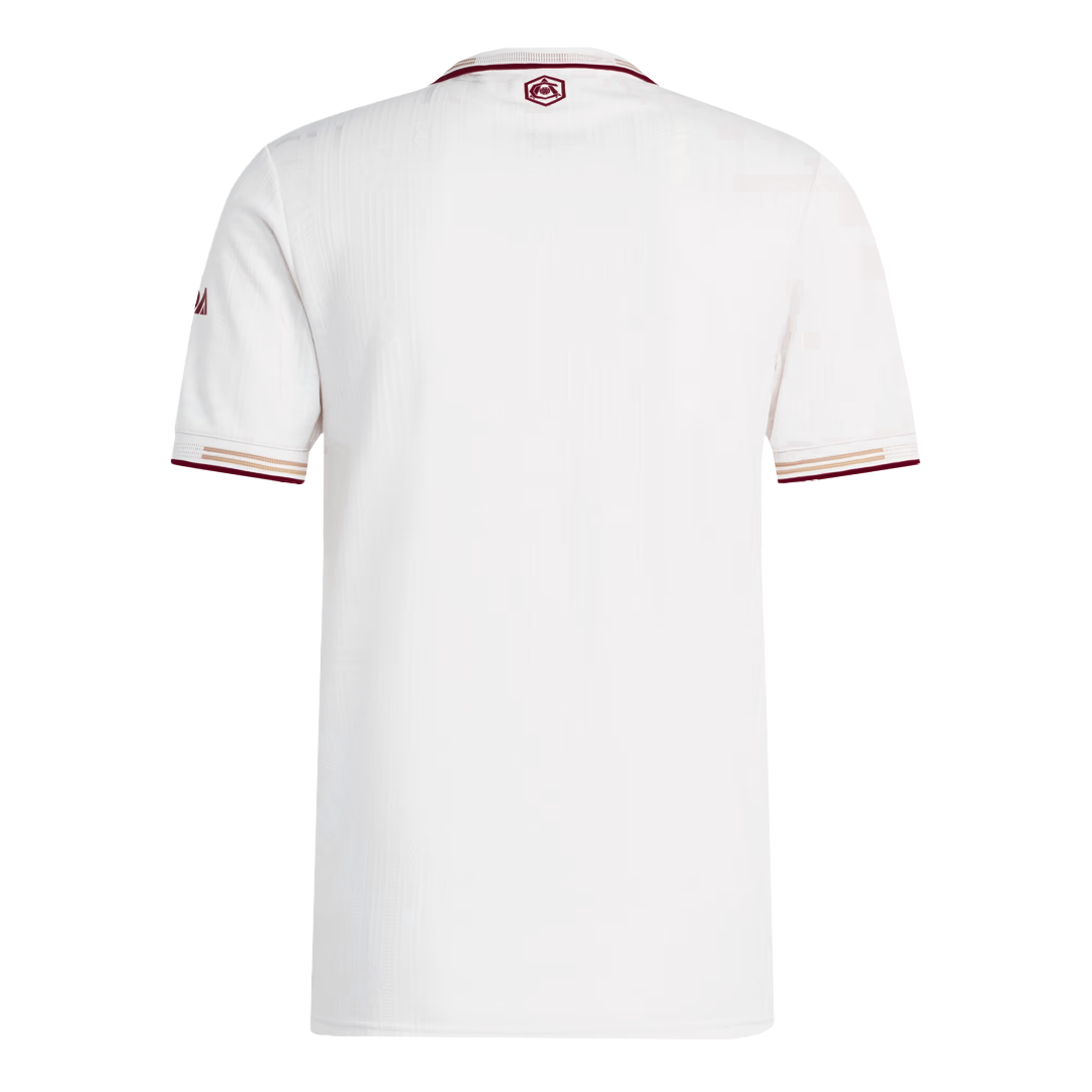 Jogador Arsenal Fora Terceira Futebol Camisas 2025/26 Branco