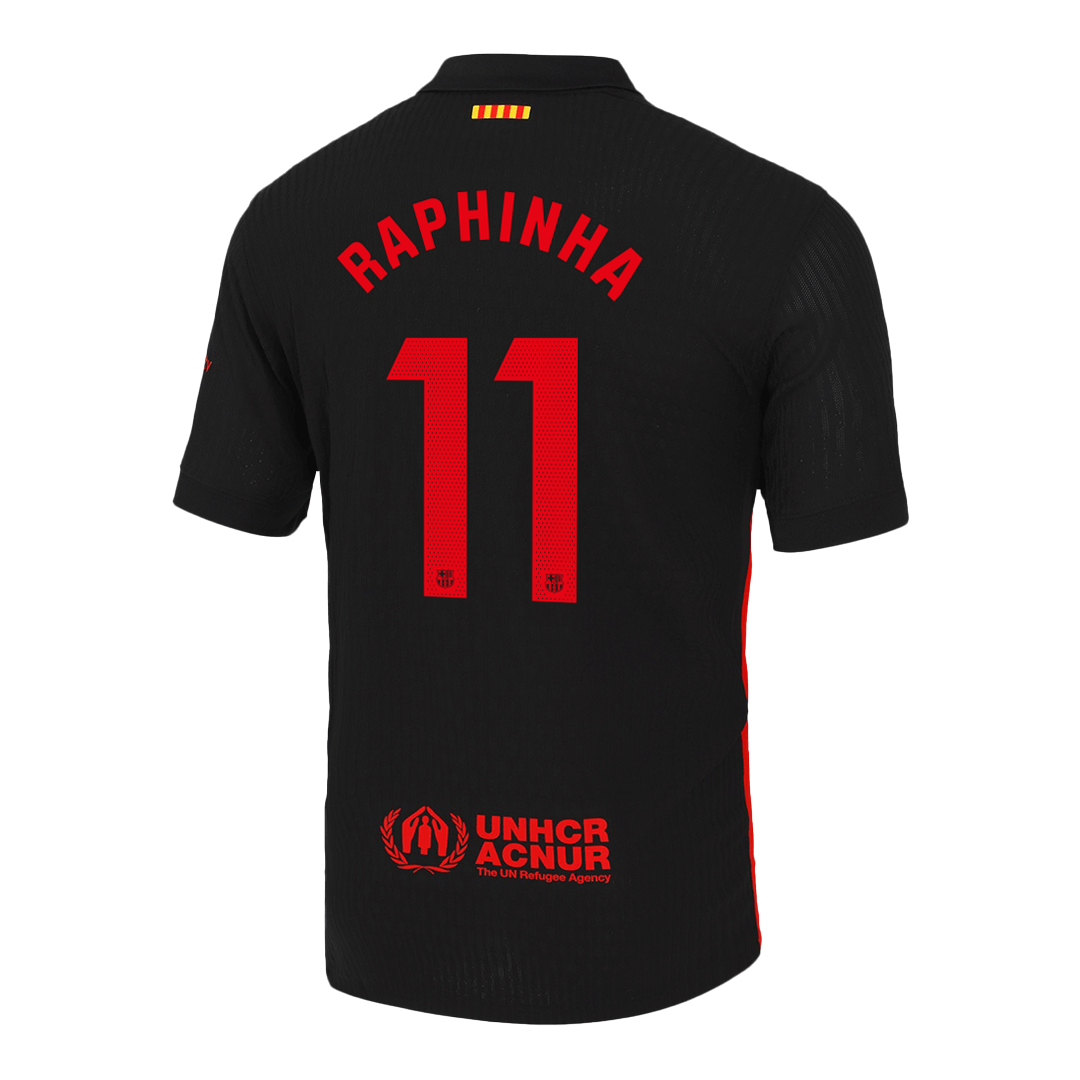 RAPHINHA #11 Barcelona Camisola Jogador Alternativa  Logótipo do Spotify sem texto