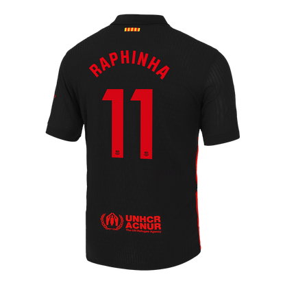 RAPHINHA #11 Barcelona Camisola Jogador Alternativa  Logótipo do Spotify sem texto