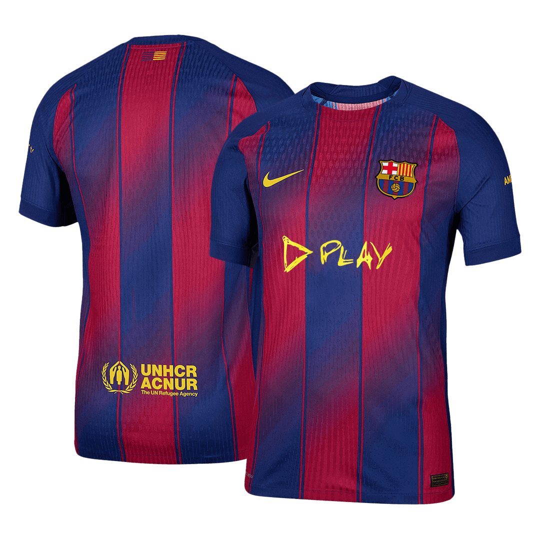 Jogador BarcelonaX Ed Sheeran Casa Futebol Camisas 2025/26