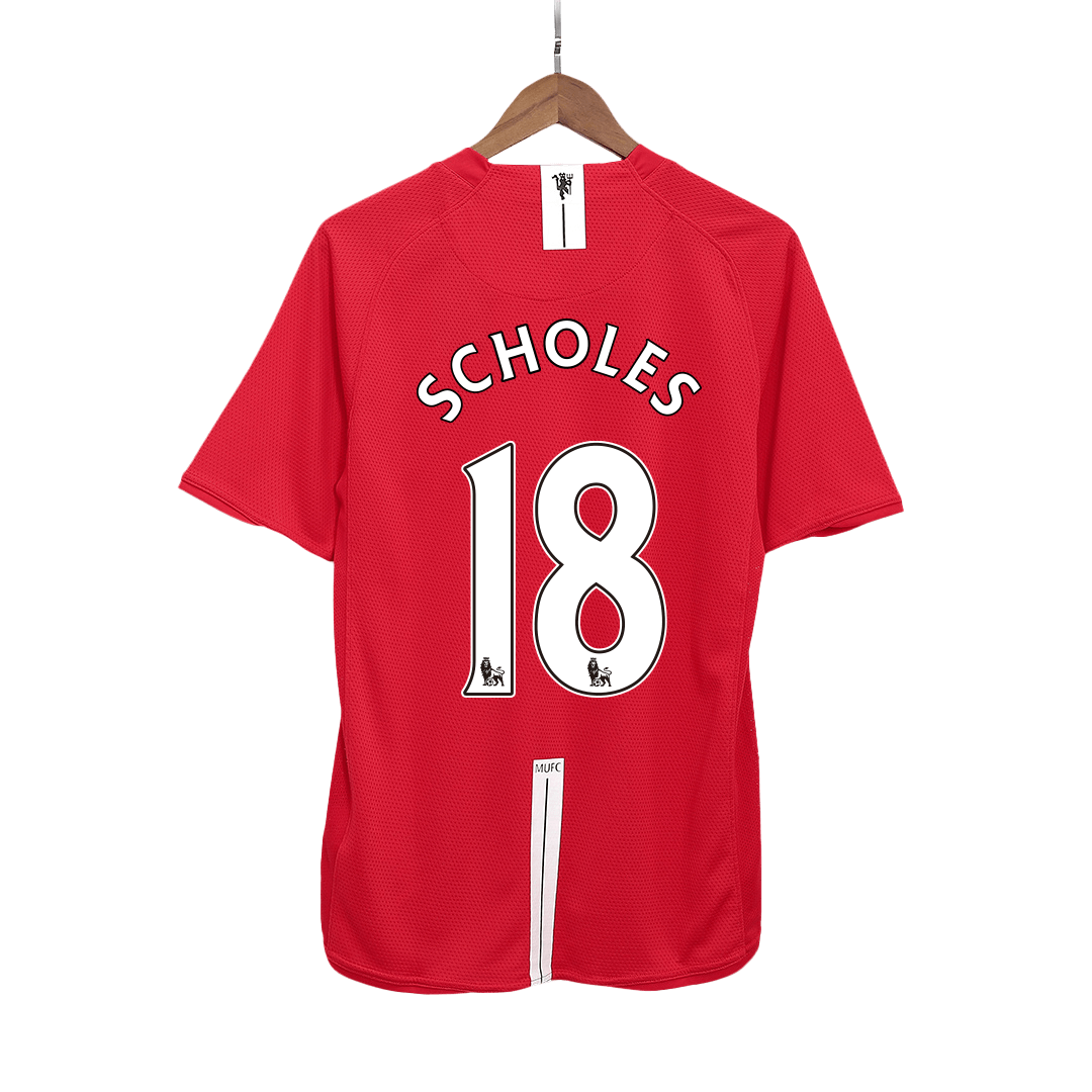Camisola de futebol retro SCHOLES #18 Manchester United 2007/08 2025/26