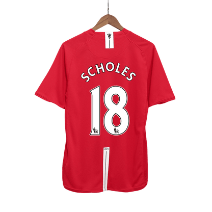Camisola de futebol retro SCHOLES #18 Manchester United 2007/08 2025/26