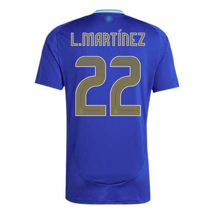 Argentina L. MARTINEZ #22 Camisola Fora Personalizada