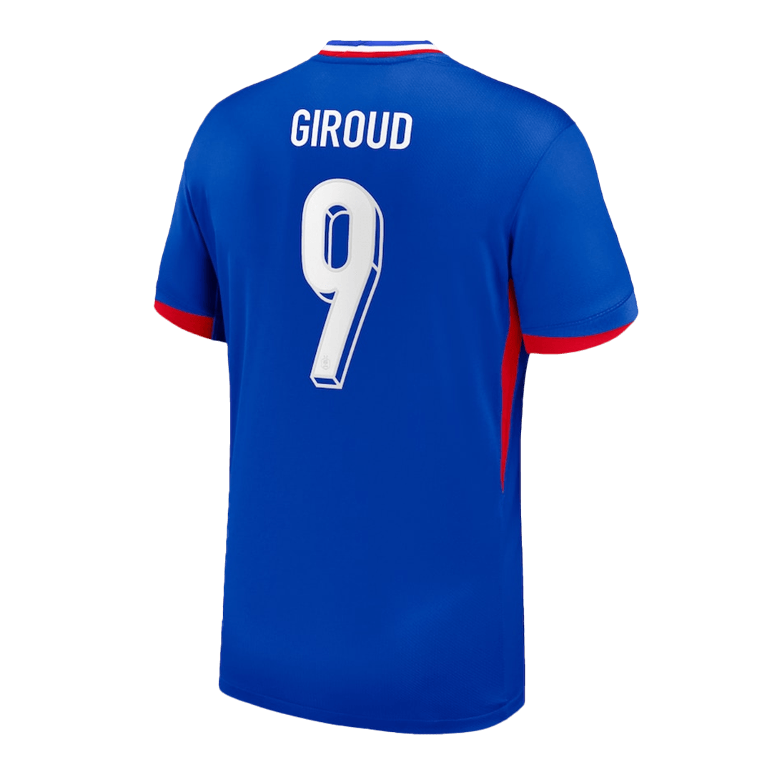 Camisola GIROUD #9 França Casa personalizada