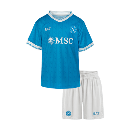 Napoli Infantil 
 Casa Futebol Camisa Conjunto (Camisa+Shorts) 2025/26 Azul camisola de futebol