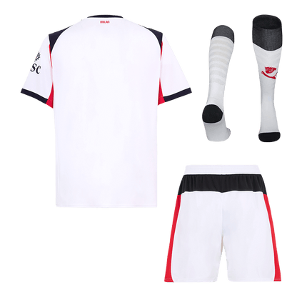 AC Milan Fora Camisa Conjunto(Camisa+Calções+Meias) 2025/26 Branco