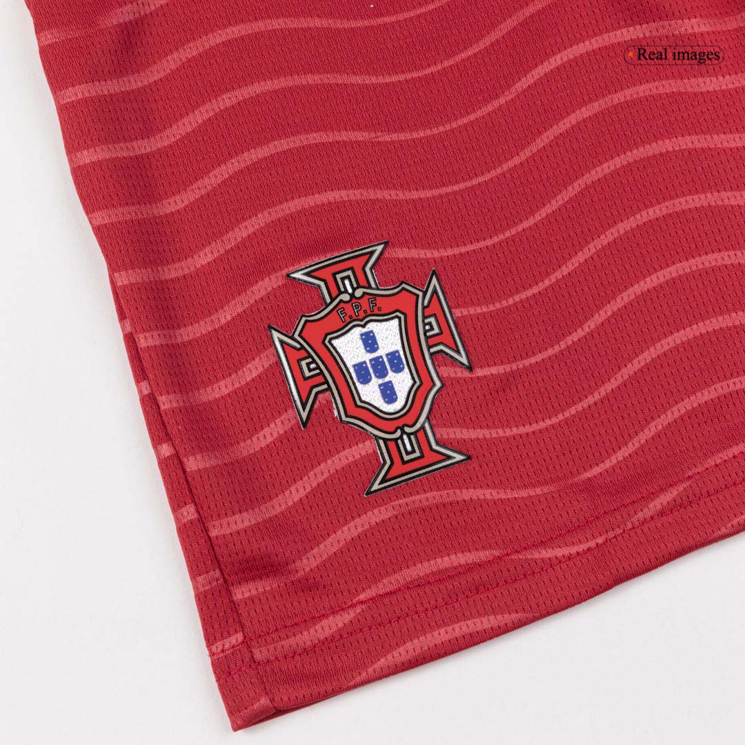 B. FERNANDES #8 Portugal Infantil Casa Copa do Mundo Conjunto(Camisa+Calção) 2026 Vermelho