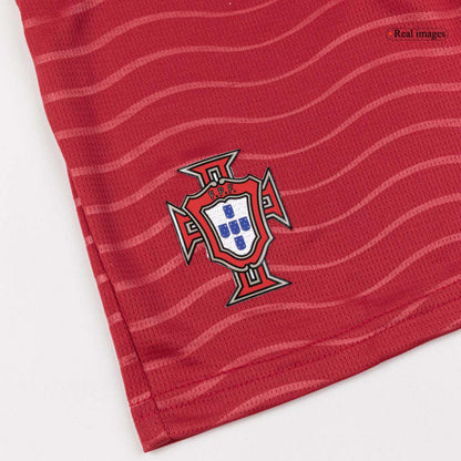 B. FERNANDES #8 Portugal Infantil Casa Copa do Mundo Conjunto(Camisa+Calção) 2026 Vermelho