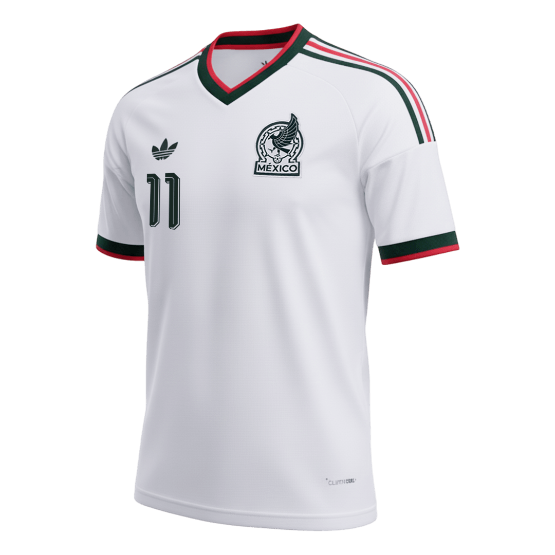 S.GIMENEZ #11 México Fora Copa do Mundo Camisa 2026 Branco