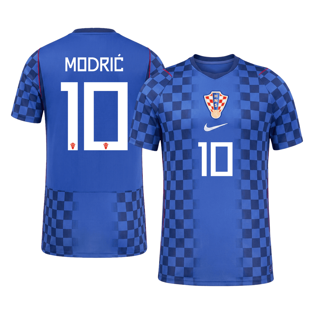 MODRIĆ #10 Croácia Fora Copa do Mundo Camisa 2026 Azul