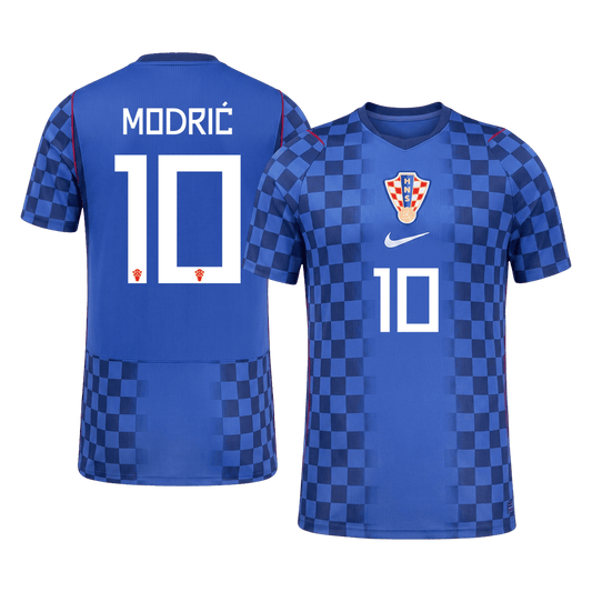 MODRIĆ #10 Croácia Fora Copa do Mundo Camisa 2026 Azul