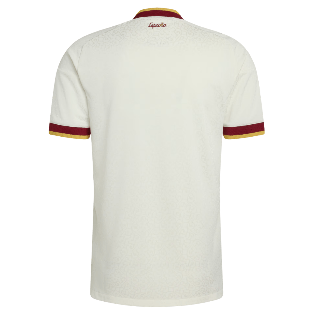 Versão do Jogador Spain Fora Copa do Mundo Futebol Camisas 2026 Branco - camisola de futebol para adeptos em