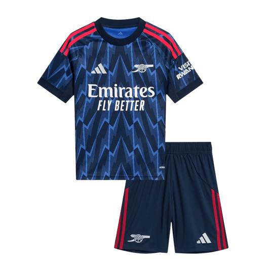 Arsenal 
 Fora 
Camisas Infantis 
Conjunto 2025/26 
 Azul camisola de futebol