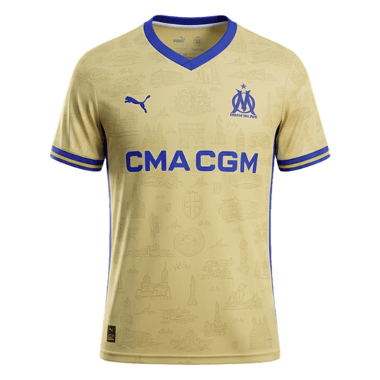 Marseille Quarta Camisa 2025/26 Amarelo camisola de futebol