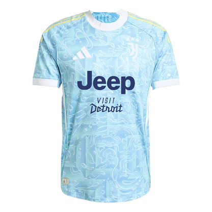 Jogador KALULU #15 Juventus Fora Futebol Camisas 2025/26 Azul