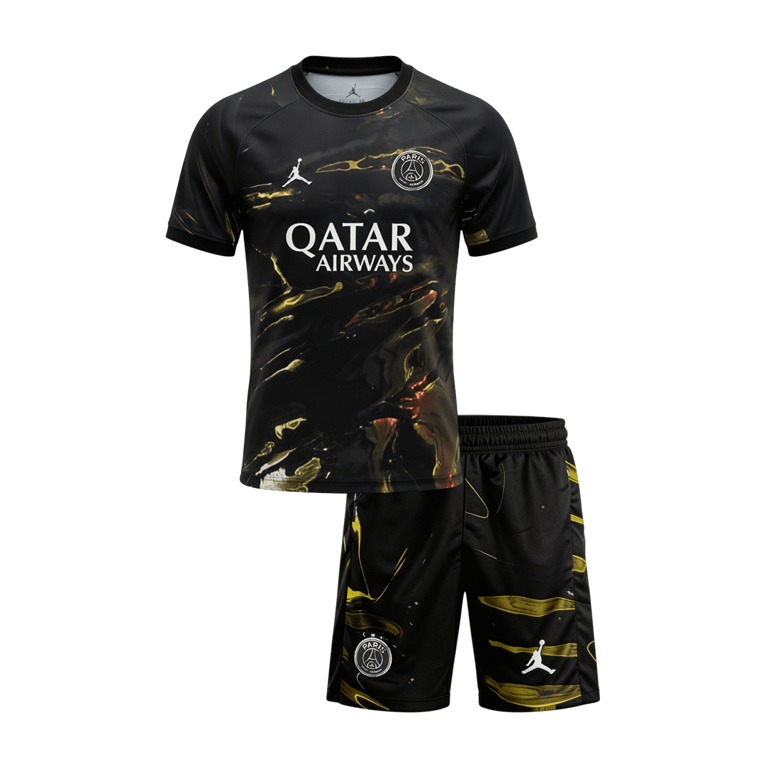 PSG Infantil 
 Futebol Camisa Conjunto (Camisa+Shorts) 2025/26 Preto