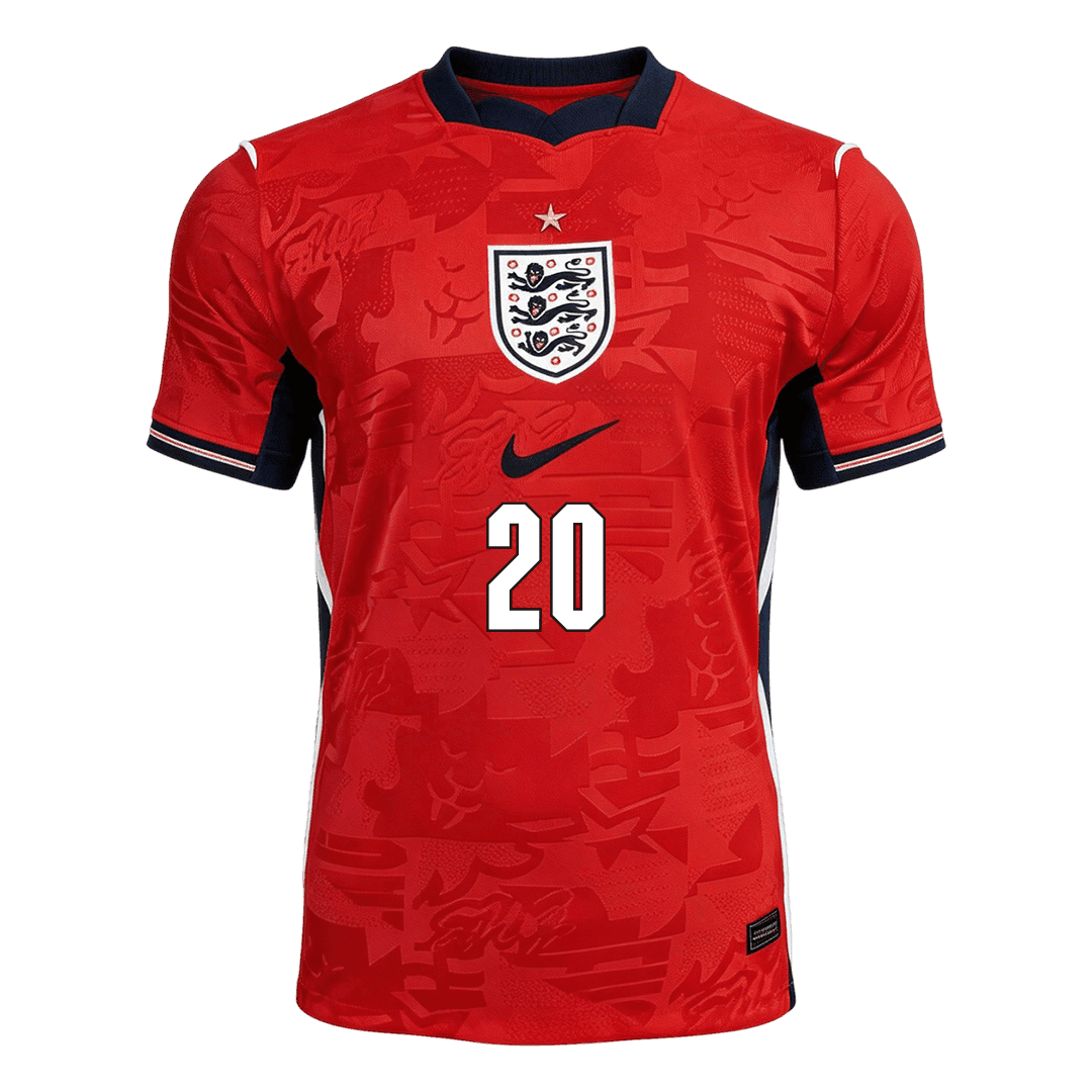PALMER #20 Inglaterra Fora Copa do Mundo Camisa 2026 Vermelho