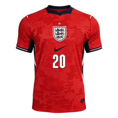 PALMER #20 Inglaterra Fora Copa do Mundo Camisa 2026 Vermelho