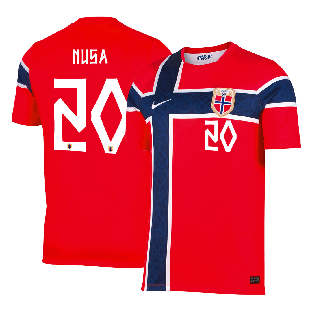 NUSA #20 Noruega Casa Copa do Mundo Camisa 2026 Vermelho