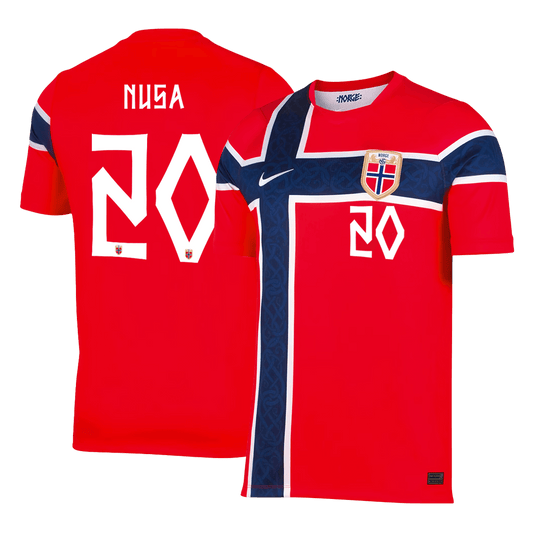 NUSA #20 Noruega Casa Copa do Mundo Camisa 2026 Vermelho