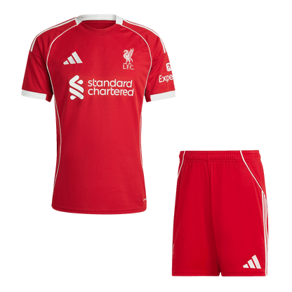 Liverpool Casa Camisa Conjunto (Camisola + Calções) 2025/26-Vermelho