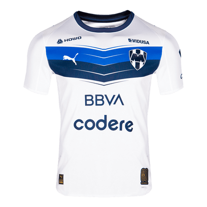 Monterrey Fora Camisa 2025/26- Branco camisola de futebol