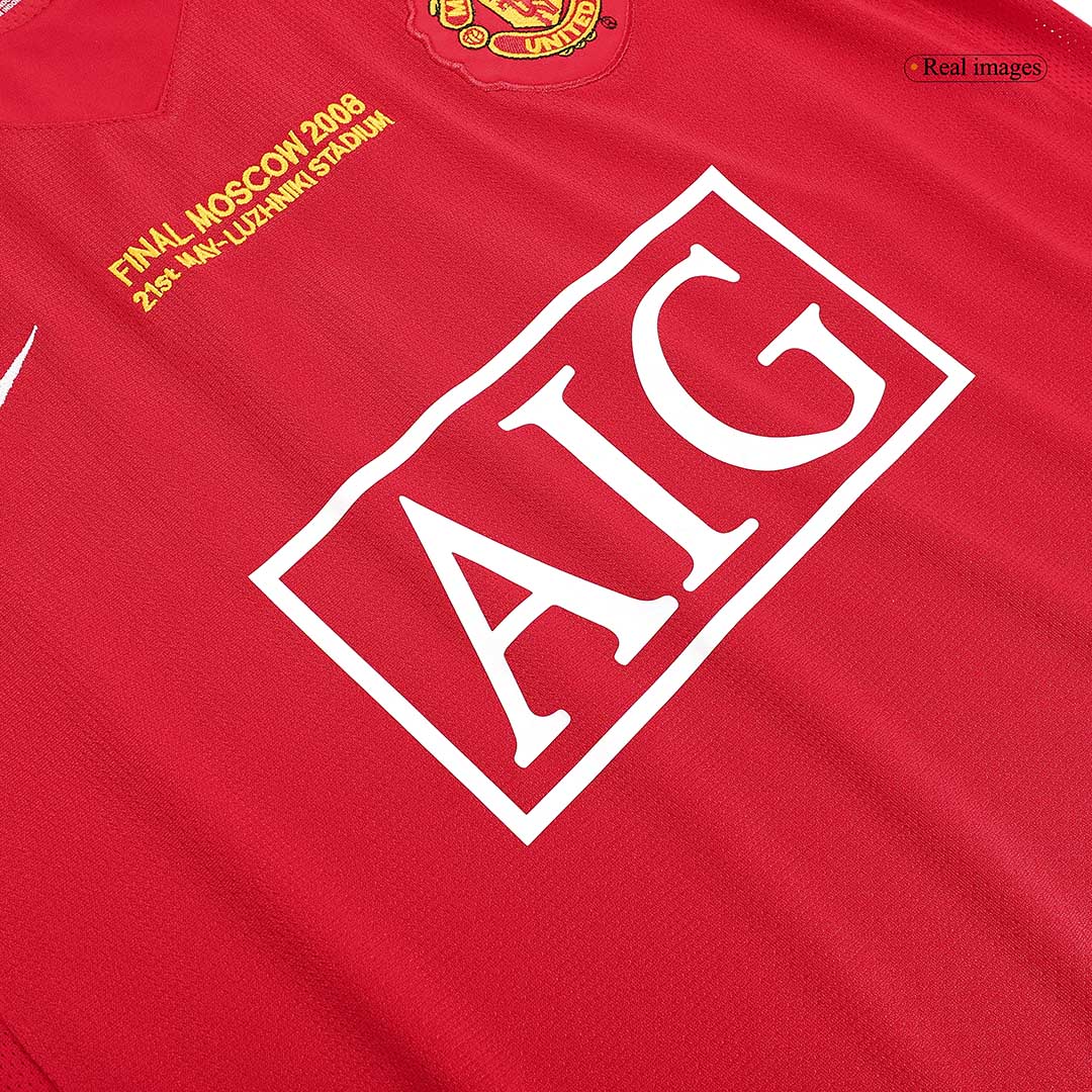 ROONEY #10 Manchester United Retro Casa Camisola 2007/08 - Final da UCL