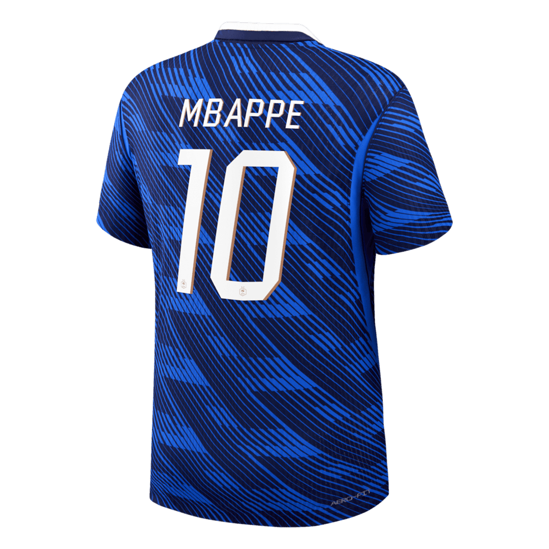 Versão do Jogador MBAPPE #10 França Casa Copa do Mundo Futebol Camisas 2026 Azul