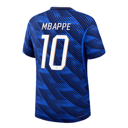 Versão do Jogador MBAPPE #10 França Casa Copa do Mundo Futebol Camisas 2026 Azul