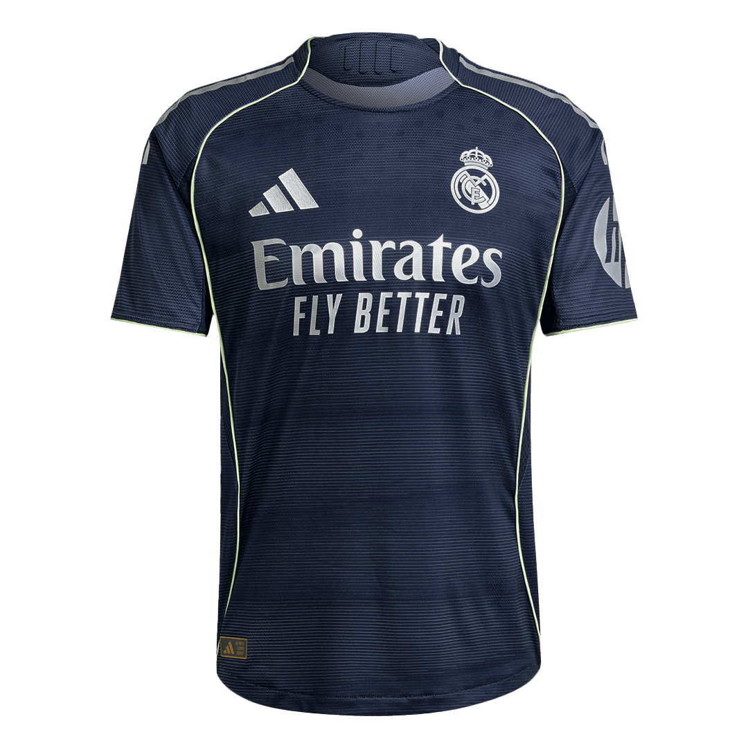 Jogador Real Madrid Fora Futebol Camisas 2025/26 Marinha camisola de futebol