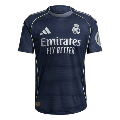 Jogador MBAPPÉ #9 Real Madrid Fora Futebol Camisas 2025/26 Marinha