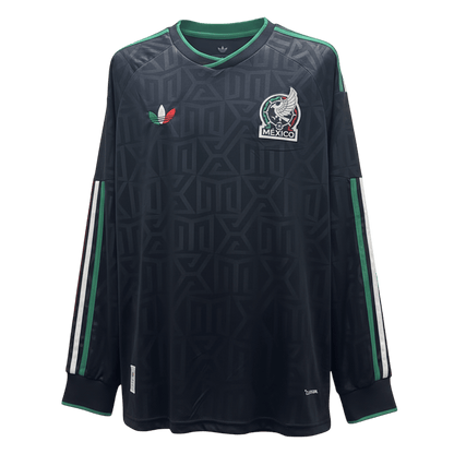 Mexico Manga comprida Camisa 2026 Preto camisola de futebol