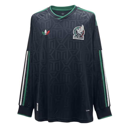 Mexico Manga comprida Camisa 2026 Preto camisola de futebol