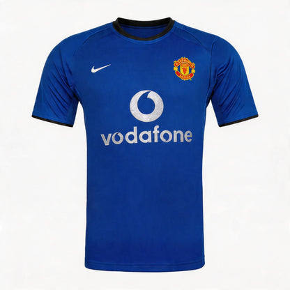 Retrô Manchester United Terceira Camisa 2002/03 Azul