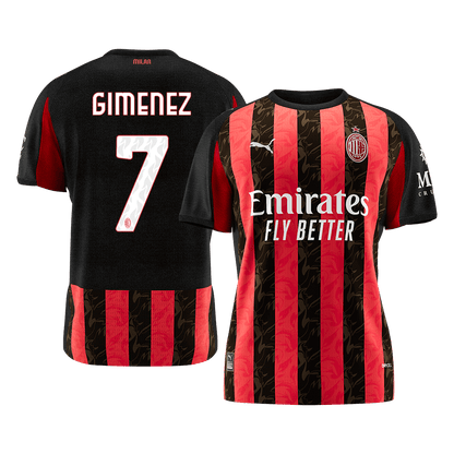 GIMENEZ #7 AC Milan Casa Camisa 2025/26 camisola de futebol