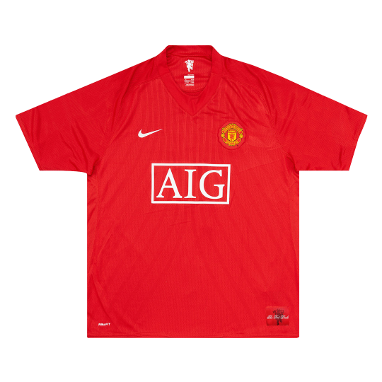 Camisola personalizada Manchester United Casa RONALDO #7 2007/08