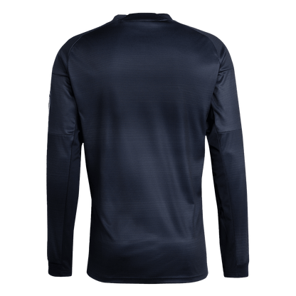 Real Madrid Fora Manga Longa Futebol Camisa 2025/26 Azul&Marinho