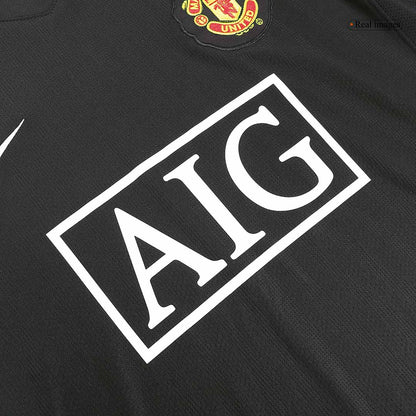 Manchester United Camisola Retro Fora Manga Comprida 2007/08