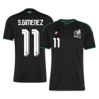 Versão do Jogador S.GIMENEZ #11 México Terceira Copa do Mundo Futebol Camisas 2026 Preto