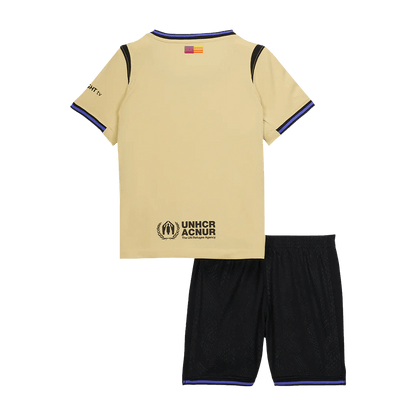 Barcelona 
 Fora 
Camisas Infantis 
Conjunto 2025/26 
 Amarelo