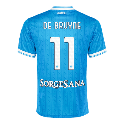 DE BRUYNE #11 Napoli Casa Camisa 2025/26- Azul
