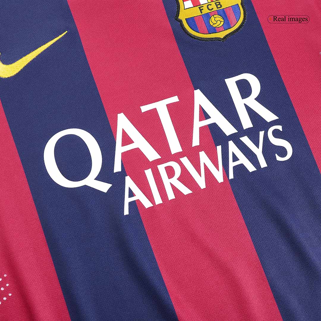 Camisola SUÁREZ #9 Barcelona Retro Casa Manga Comprida 2014/15