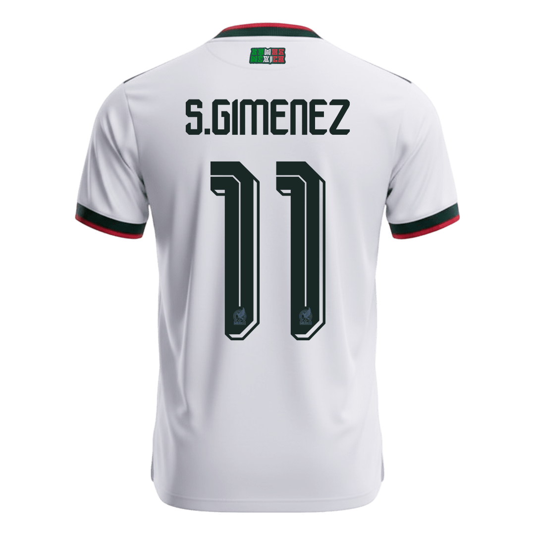 S.GIMENEZ #11 México Fora Copa do Mundo Camisa 2026 Branco