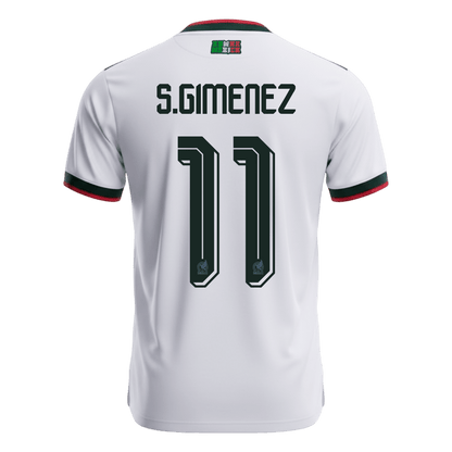 S.GIMENEZ #11 México Fora Copa do Mundo Camisa 2026 Branco